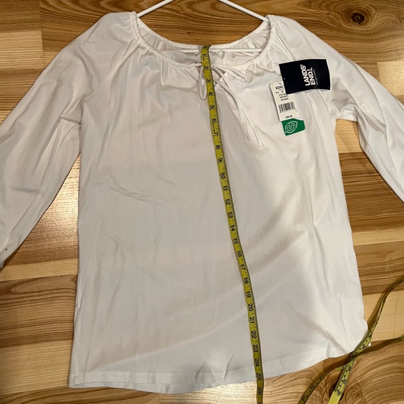 Lands' End Medium White Shirt - Picture 4 of 6